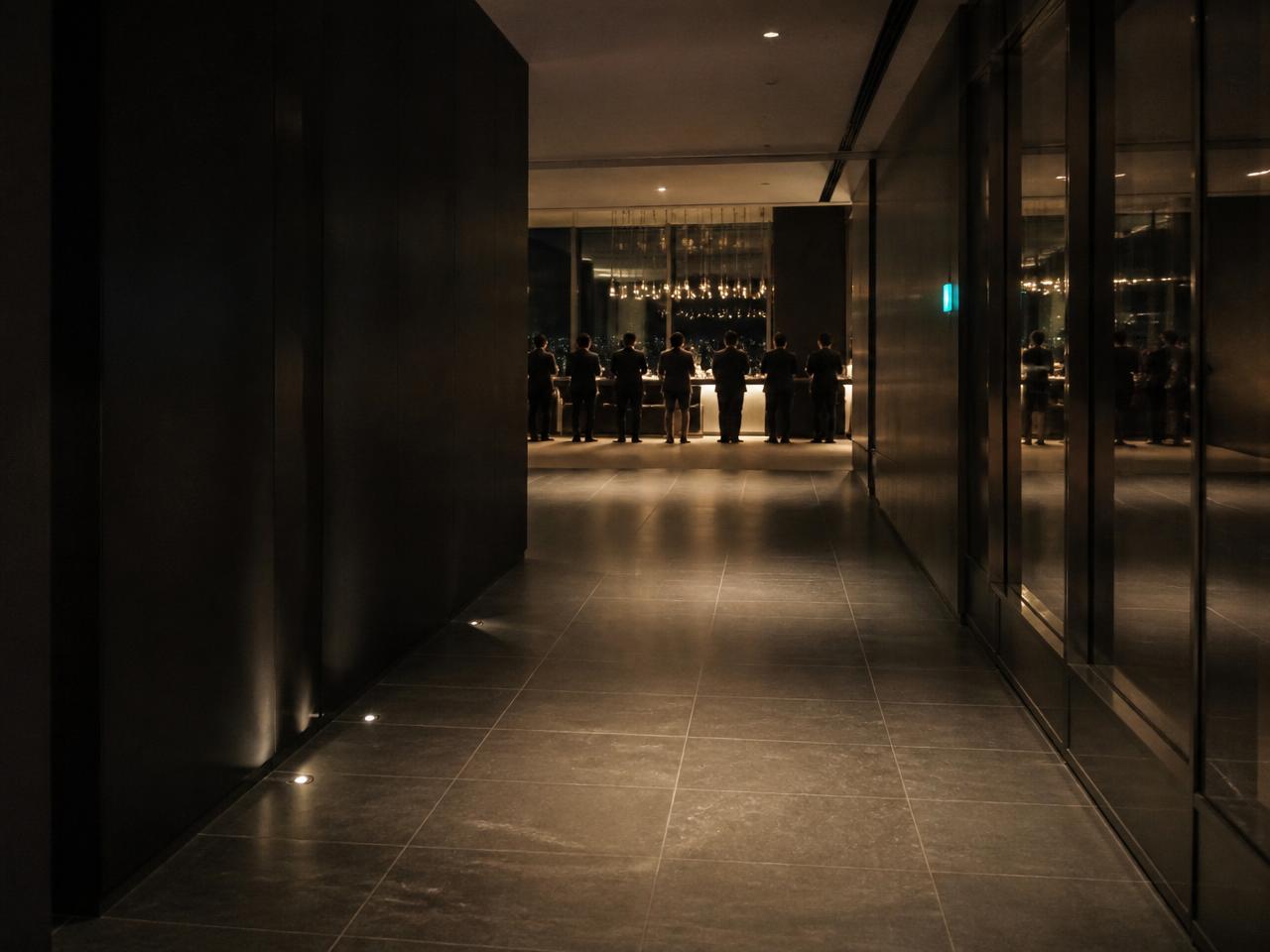 Discreet private event atmosphere